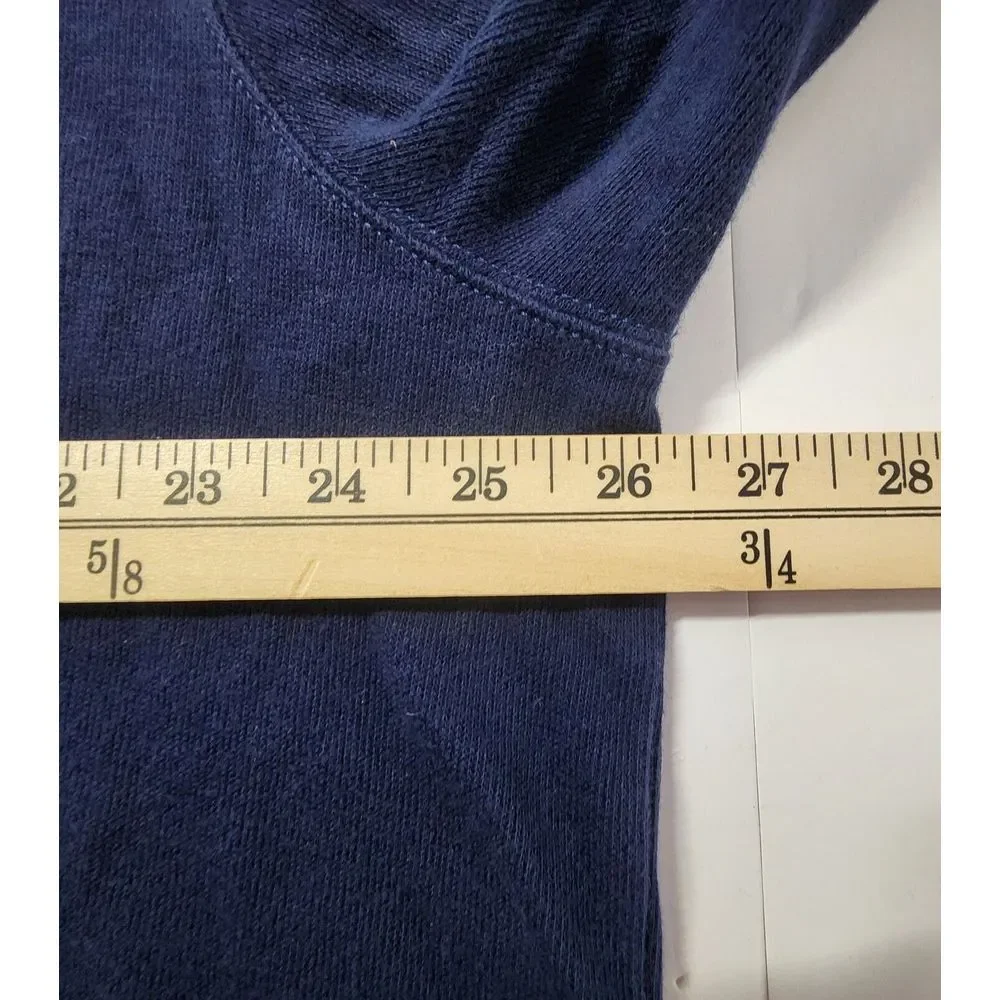 Polo Ralph Lauren Mens Size XL Estate Rib Blue Long‎ Sleeve 1/4 Zip Pullover